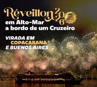 Pacotes de Réveillon 2026 em cruzeiro com virada em Copacabana Buenos Aires e Búzios nos navios MSC e Costa Diadema