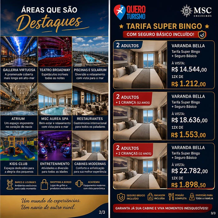 Cruzeiro de Natal Inesquecível a Bordo do Grandioso MSC Virtuosa