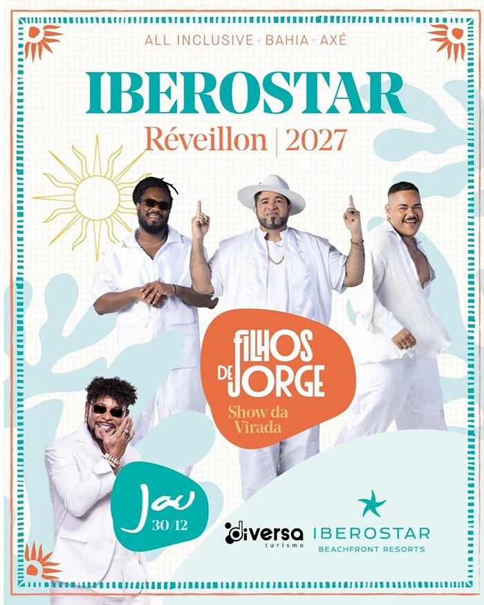 Réveillon Iberostar 2027 na Praia do Forte: Pacotes All Inclusive e Shows Exclusivos